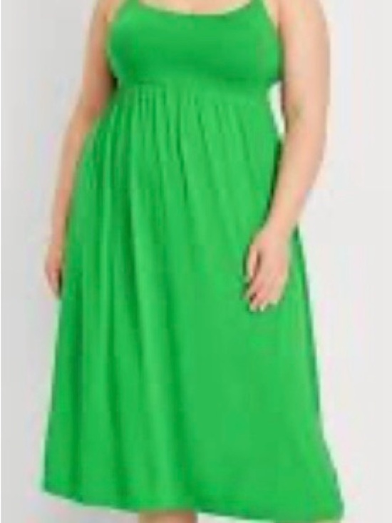 Old Navy Dresses & Skirts - Plus-Size 2X Old Navy Green Cami Empire-Waist Midi Dress